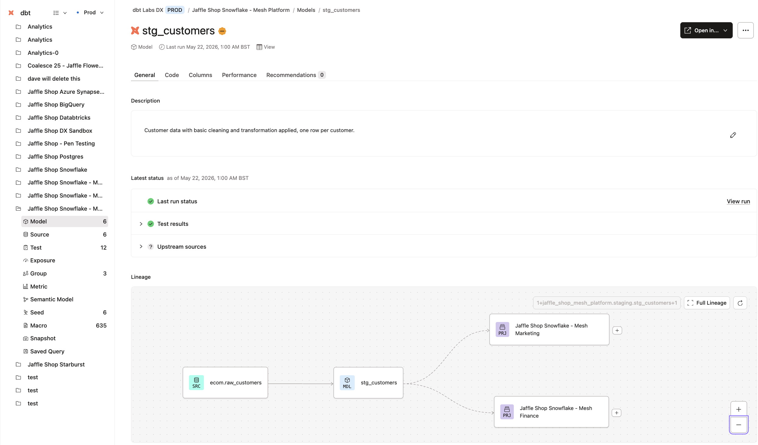 View your model's documentation and lineage in Catalog. View your model's documentation and lineage in Catalog.